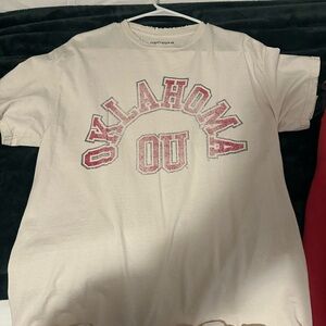 Oklahoma Graphic Tee - Cream and Red